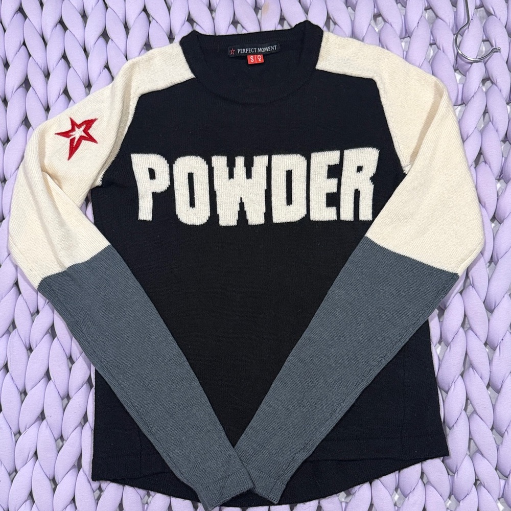Perfect Moment Merino Wool Colorblock Sweater